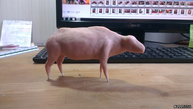 仿真動物原型製作-印度水牛