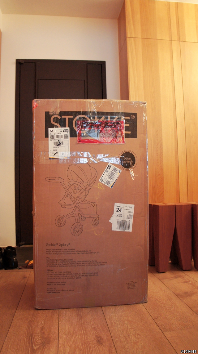 Stokke Xplory V4  black melange丹寧灰款式嬰兒推車開箱