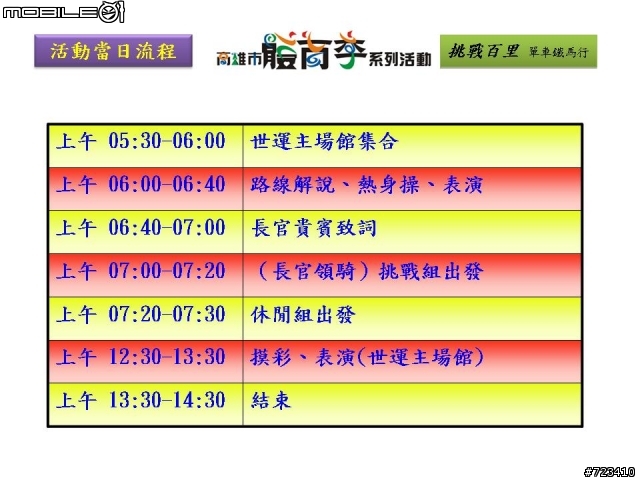 【活動日期】103/2/23（日）線上開放報名了- 高雄市體育季- 挑戰百里單車行