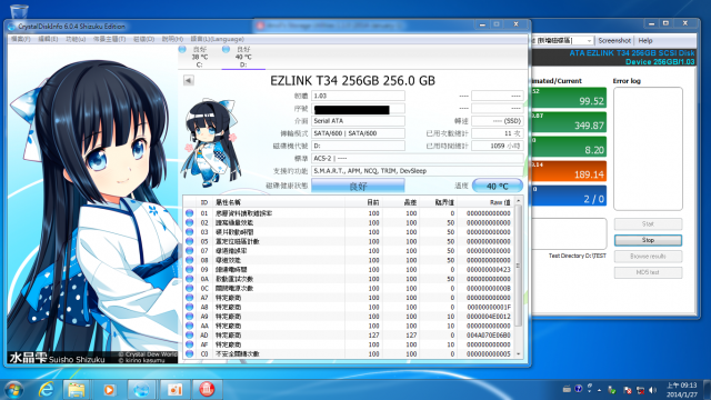 Ezlink T-34 256GB 壽命測試 (2015/3/22更新)~終點。