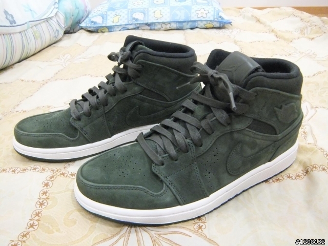 分享： AIR JORDAN 1 仿舊軍綠皮革款