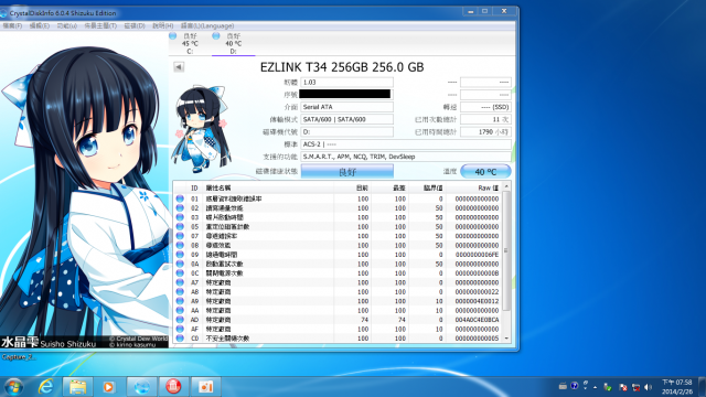 Ezlink T-34 256GB 壽命測試 (2015/3/22更新)~終點。