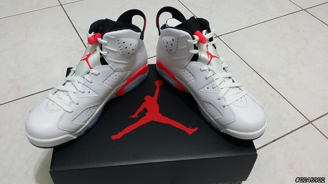 開箱~ AIR JORDAN RETRO 6 Infrared 小時候的夢想