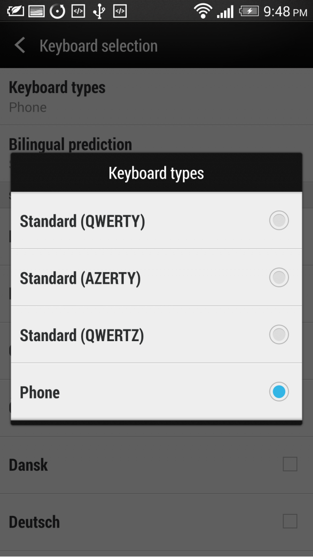 國際版HTC One, Android 4.4.2,數字鍵(T9)輸入法回來了
