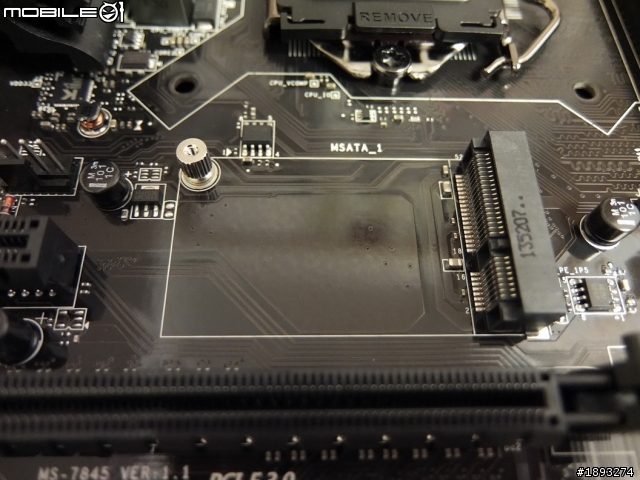 [開箱] SAMSUNG SSD mSATA EVO 250GB @ msi Z87-GD65 Gaming