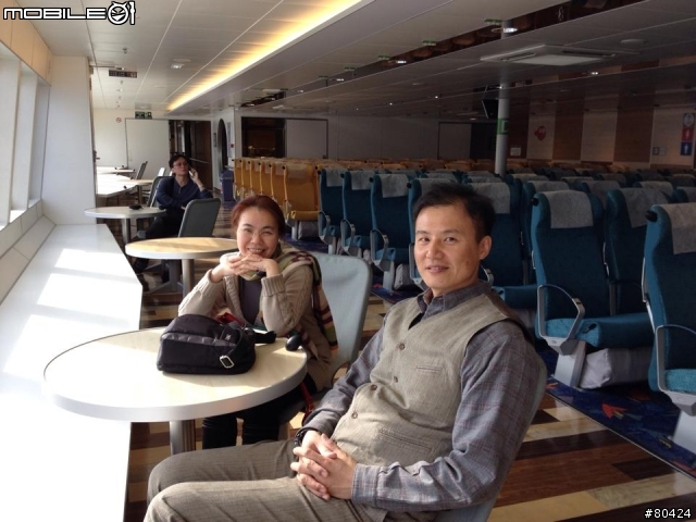 全家人連車一同搭麗娜輪回花蓮