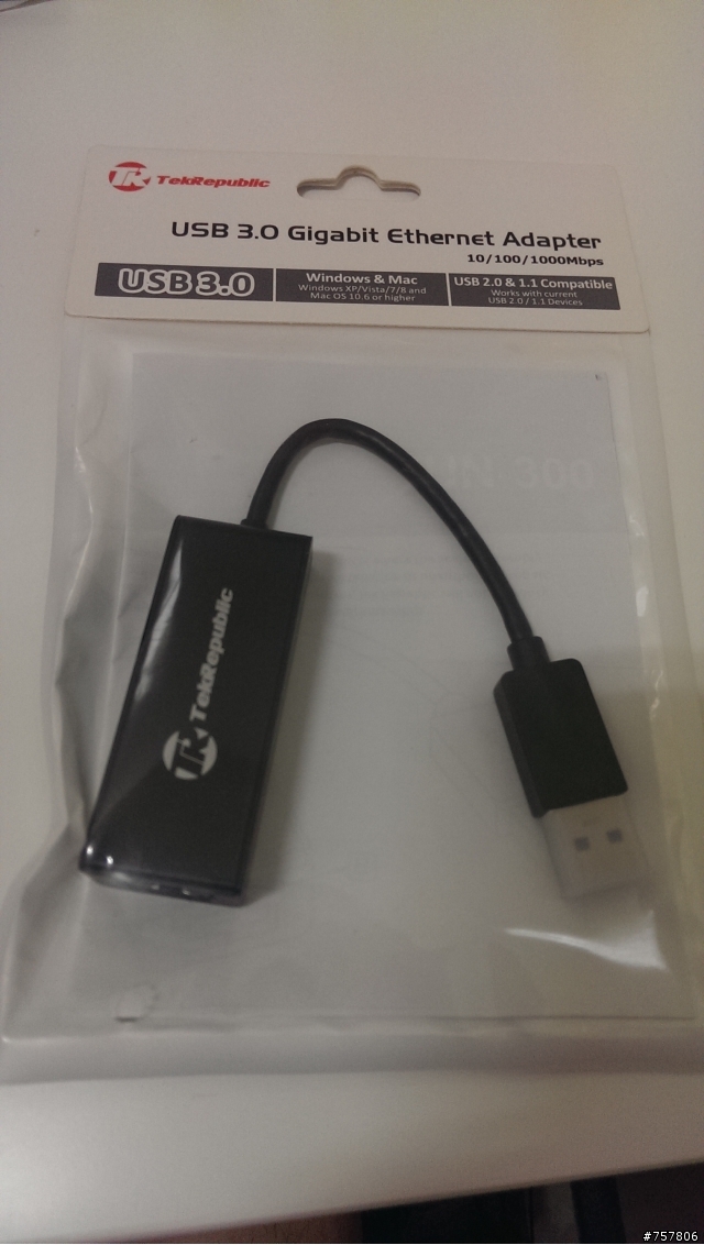 【開箱】TekRepublic USB3.0 高速外接網路卡 TUN300
