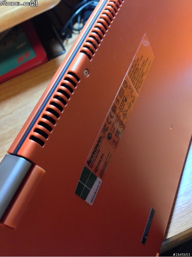 【不專業開箱】Lenovo IdeaPad Yoga 2 Pro 日光橘