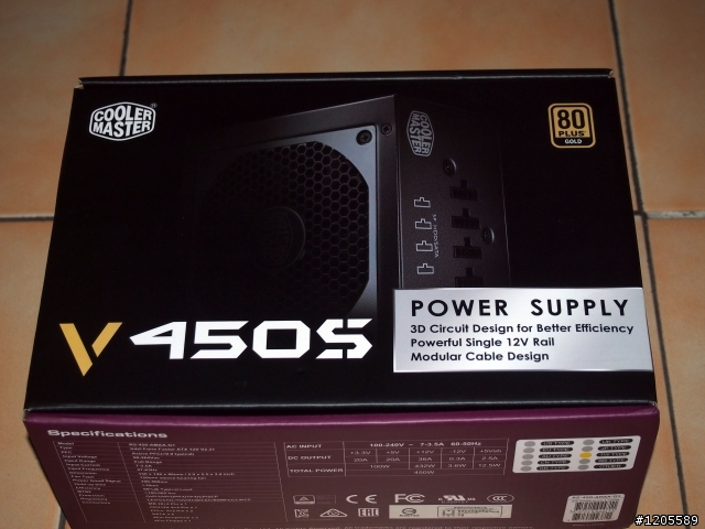 白金實力金牌價 Cooler Master  V450S簡測