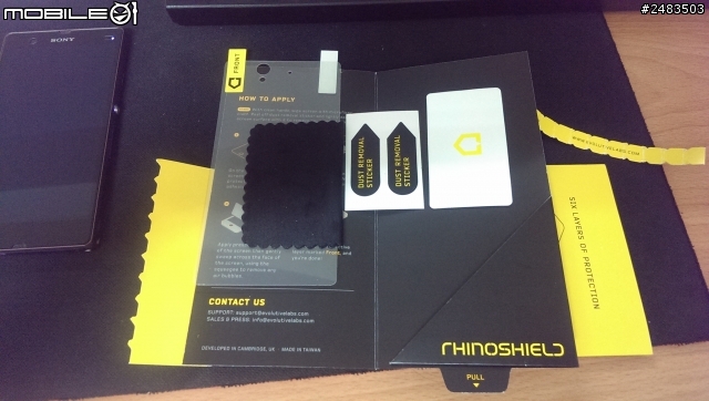 誠意到不行的保護貼 Rhino Shield for Xperia Z