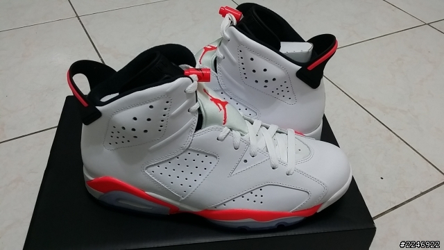 開箱~ AIR JORDAN RETRO 6 Infrared 小時候的夢想