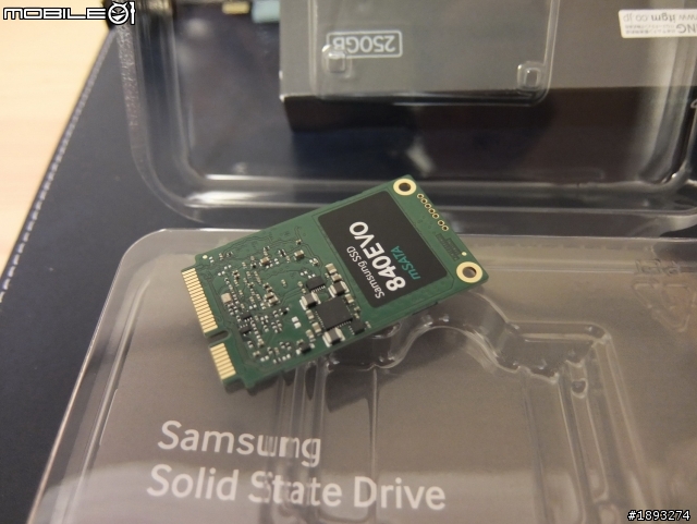 [開箱] SAMSUNG SSD mSATA EVO 250GB @ msi Z87-GD65 Gaming