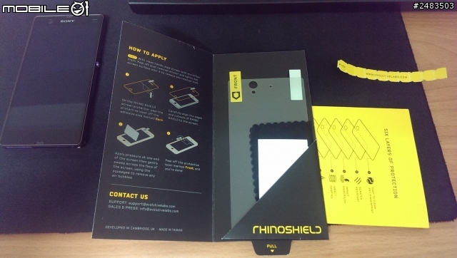 誠意到不行的保護貼 Rhino Shield for Xperia Z