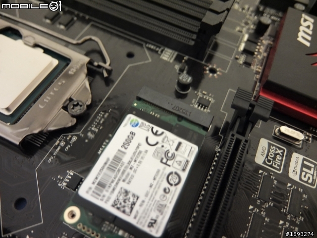 [開箱] SAMSUNG SSD mSATA EVO 250GB @ msi Z87-GD65 Gaming