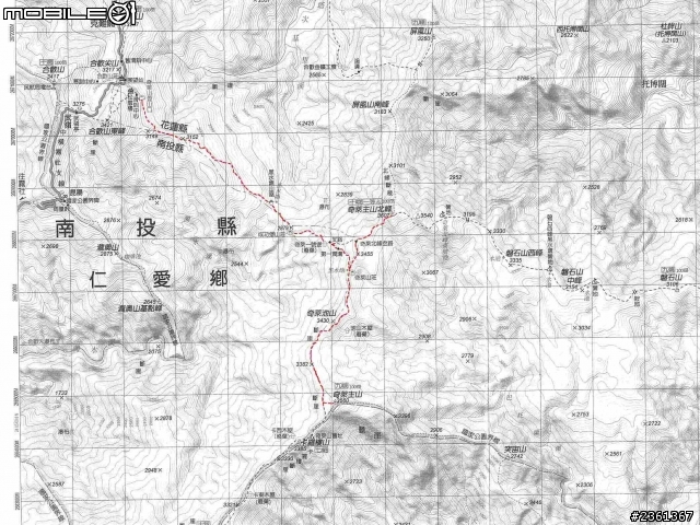 關於奇萊北峰、奇萊主峰，這兩張解說圖是否正確？