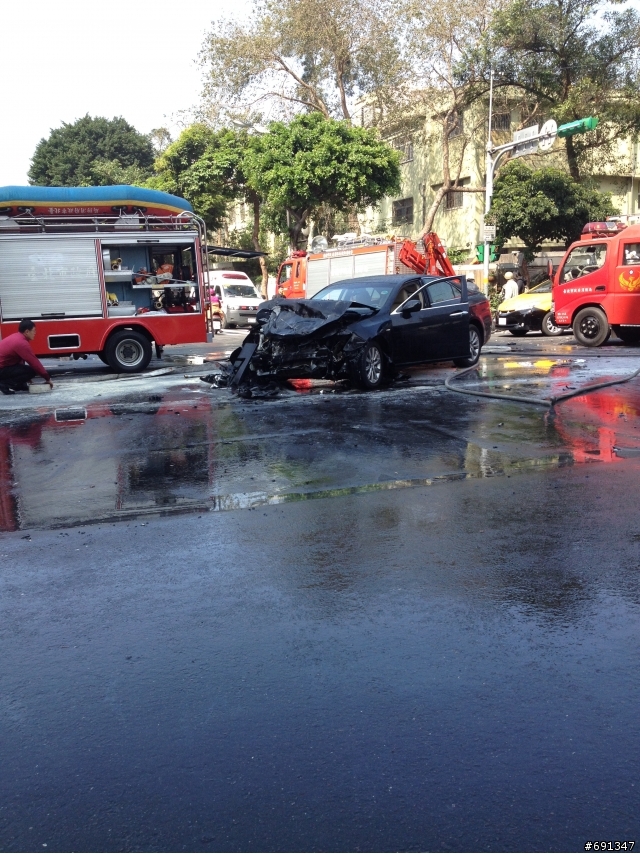 發生在重慶北路二段與涼州街的車禍