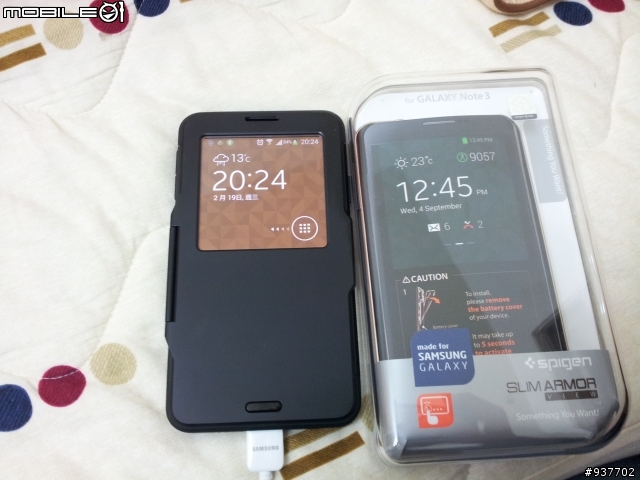 簡易(開箱文)新款SGP Galaxy 三星 Note 3 Case Slim Armor View