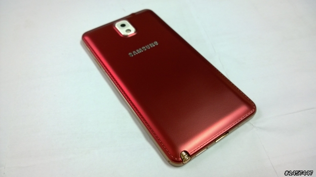 NOTE 3 玫瑰金(新增白機)+ 原廠潮牌背蓋(個性紅)