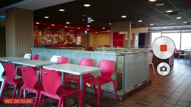 SONY Z2 4K錄影，錄到記憶體滿為止(可外接最大128GB記憶卡)