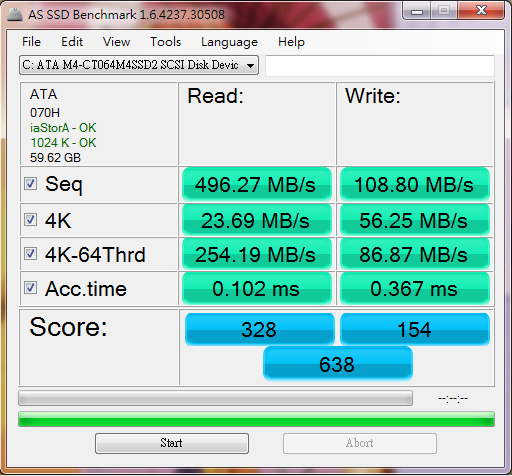 換上EZLINK Achilles-SX 120GB, 似乎沒預期的快.