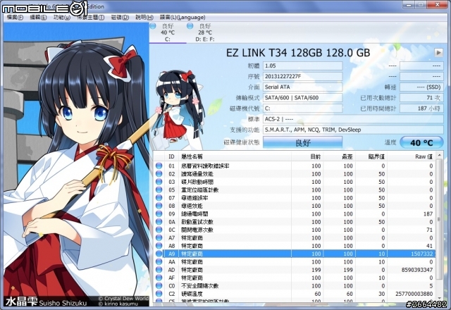 EZlink T34 128M和256M 使用不久就有壞軌 ??
