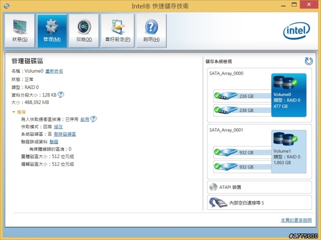 [測試]M5S 256G RAID 在WIN 8.1系統下使用容量90%以上測速