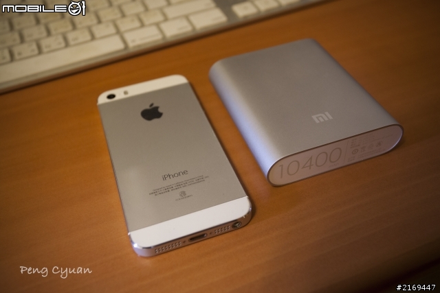iPhone5s 遇上 小米行動電源