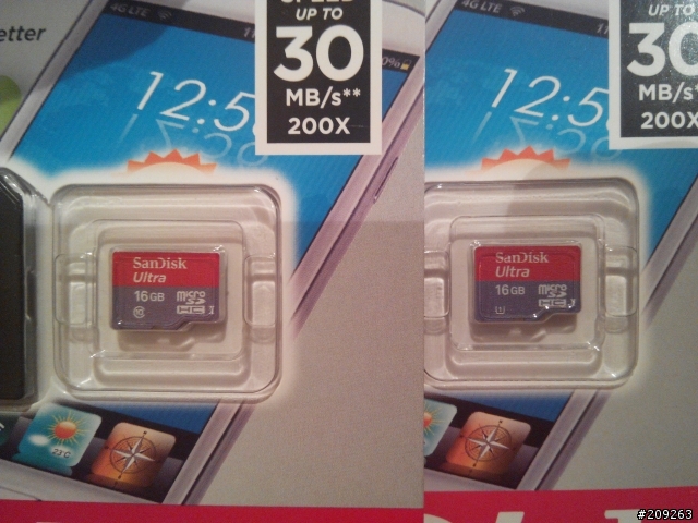 兩張不同包裝的SanDisk  Ultra  16GB 記憶卡