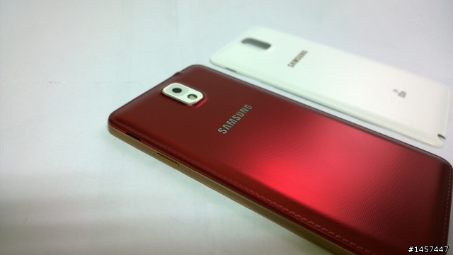 NOTE 3 玫瑰金(新增白機)+ 原廠潮牌背蓋(個性紅)