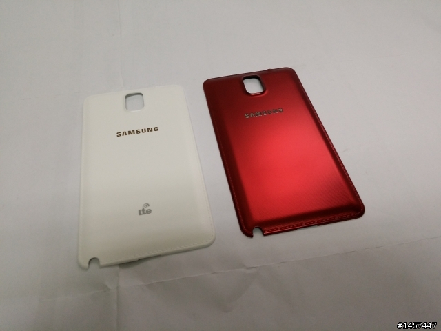 NOTE 3 玫瑰金(新增白機)+ 原廠潮牌背蓋(個性紅)