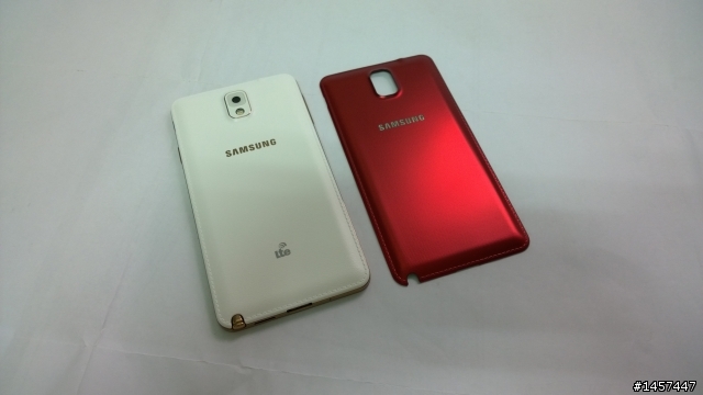 NOTE 3 玫瑰金(新增白機)+ 原廠潮牌背蓋(個性紅)