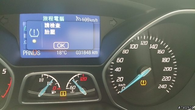 FOCUS 簡易型胎壓偵測系統今天保護了我的行車安全!