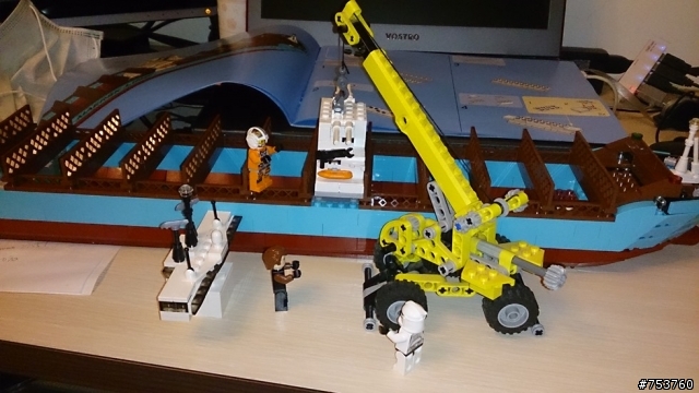 【LEGO開箱文】世界最大貨櫃輪建造過程