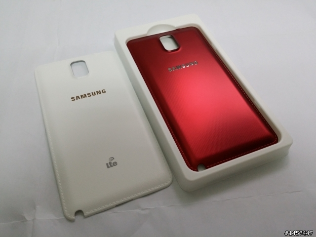 NOTE 3 玫瑰金(新增白機)+ 原廠潮牌背蓋(個性紅)