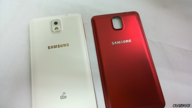 NOTE 3 玫瑰金(新增白機)+ 原廠潮牌背蓋(個性紅)