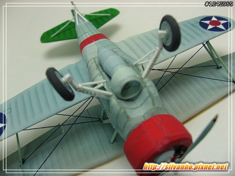 紙模 - Curtiss BF2C Hawk 雙翼飛機