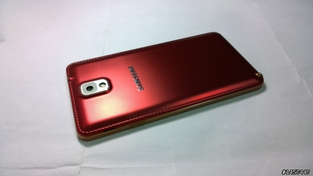 NOTE 3 玫瑰金(新增白機)+ 原廠潮牌背蓋(個性紅)