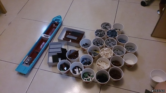 【LEGO開箱文】世界最大貨櫃輪建造過程