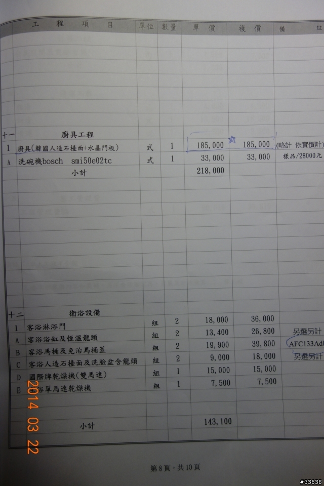 房屋翻新估價單請益