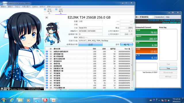 Ezlink T-34 256GB 壽命測試 (2015/3/22更新)~終點。