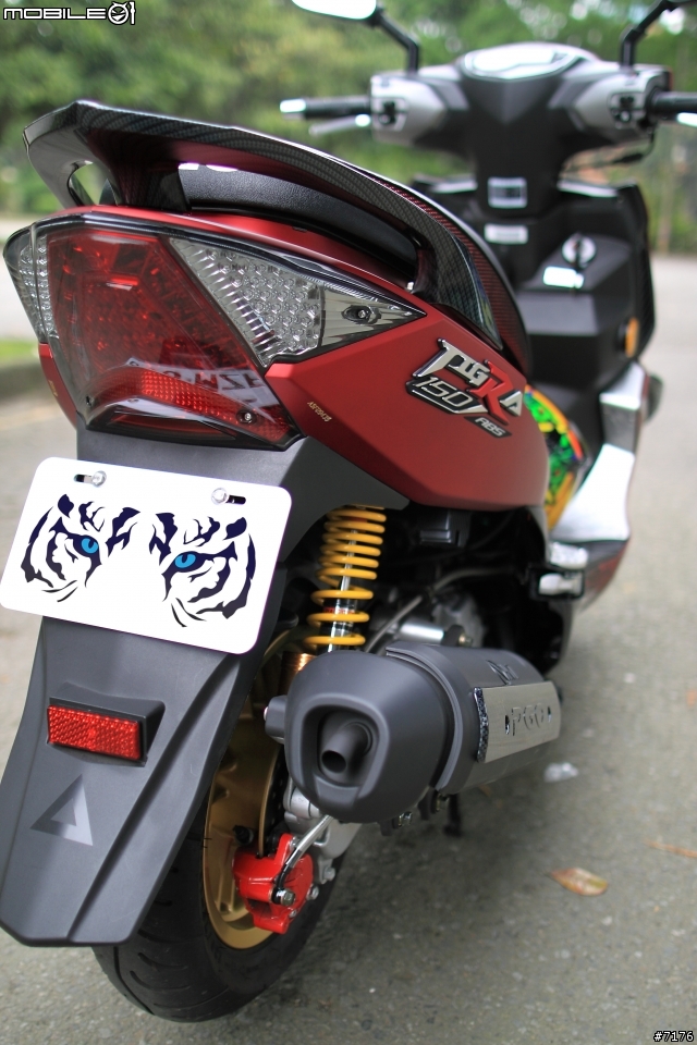 2014 TIGRA150 ABS 魚眼特仕版迷霧紅 開箱 (圖多慎入)