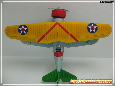 紙模 - Curtiss BF2C Hawk 雙翼飛機