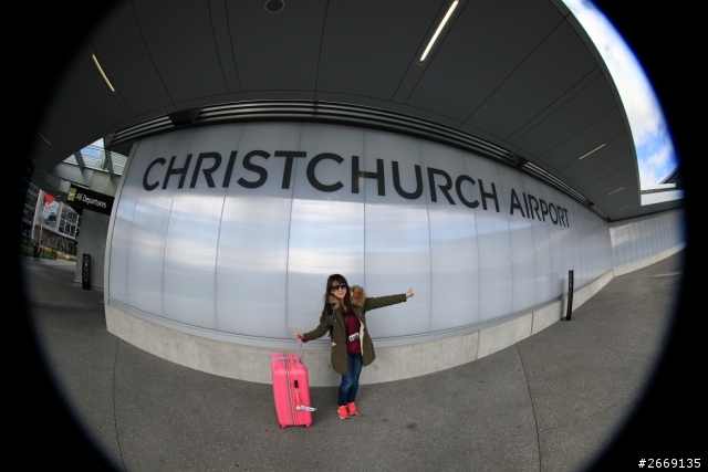 ((從這裡出發)) Kaohsiung > Hk > Aukland > Christchurch