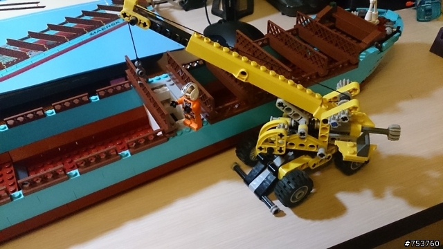 【LEGO開箱文】世界最大貨櫃輪建造過程
