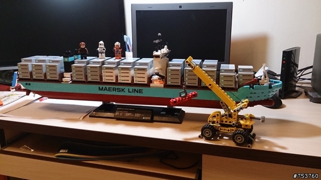 【LEGO開箱文】世界最大貨櫃輪建造過程
