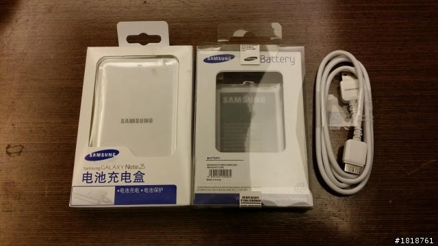 [分享]買到Note3 偽原廠的「傳輸線+座充+電池」組...