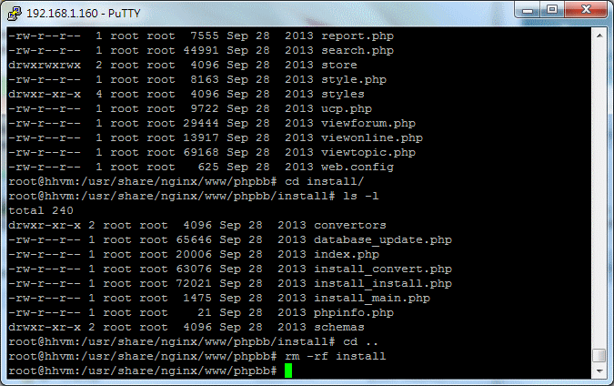 HHVM / Nginx / phpMyAdmin / phpBB3 安裝實測
