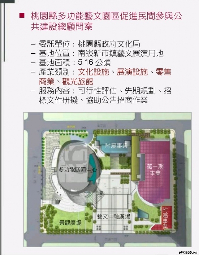 桃園市桃園區多功能藝文園區興建營運案