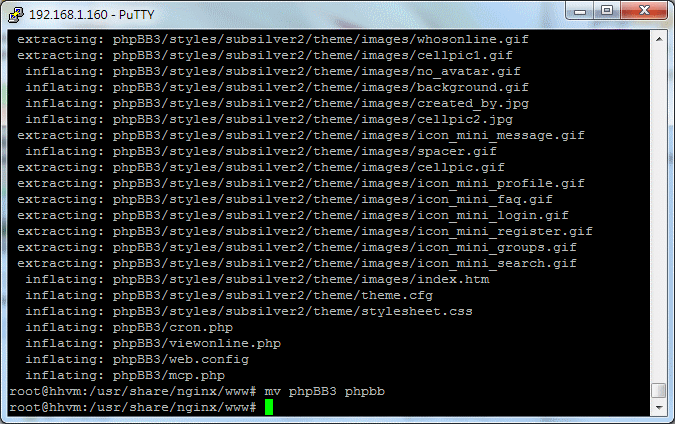 HHVM / Nginx / phpMyAdmin / phpBB3 安裝實測