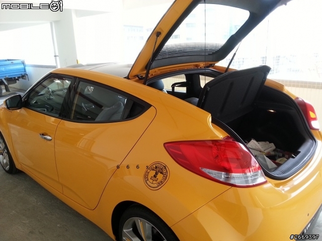 我把Veloster的輪圈噴上Plasti Dip後...